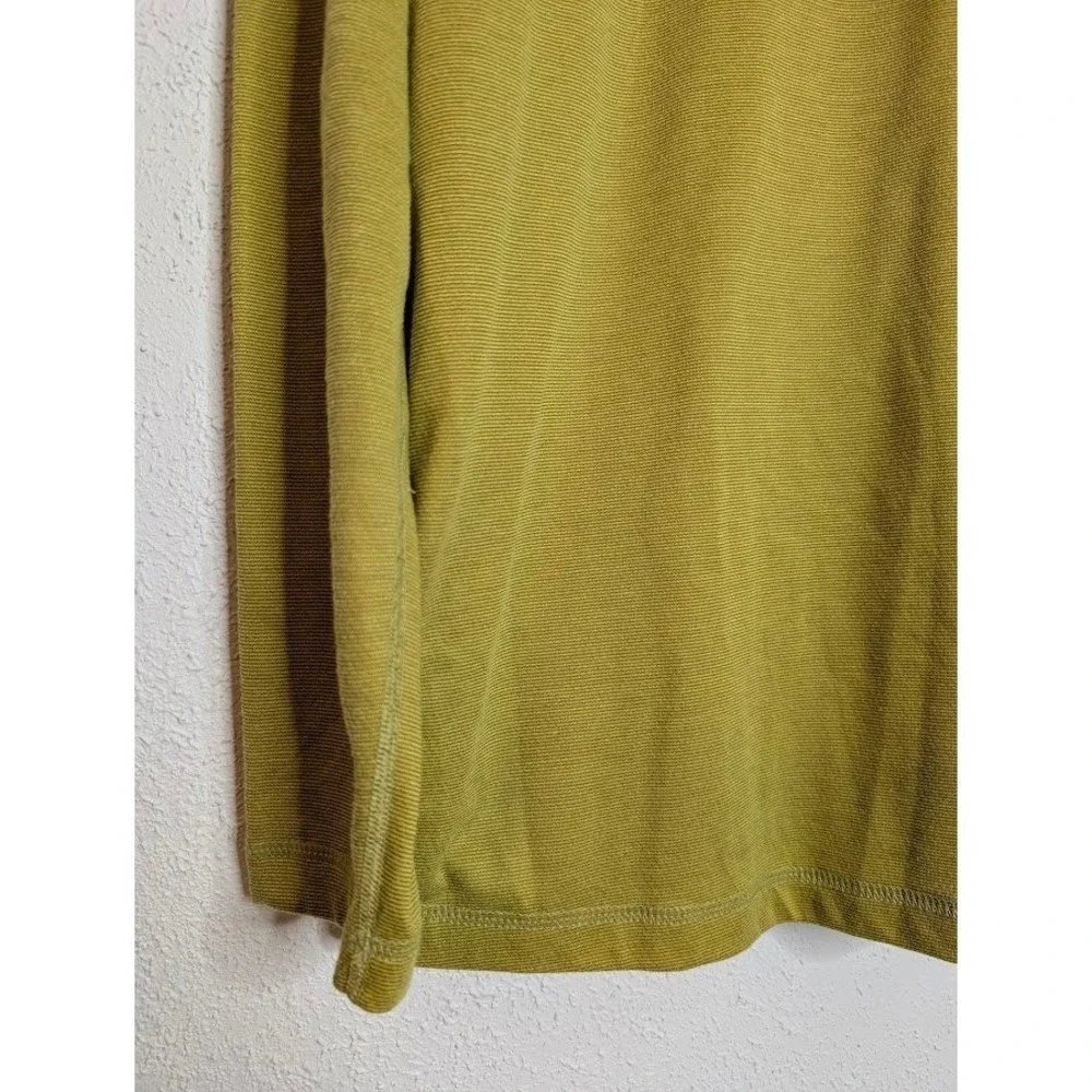 Patagonia‎ Mens Large Long Sleeve Capilene 1/4 Zip Pullover Green Outdoor Hiking
